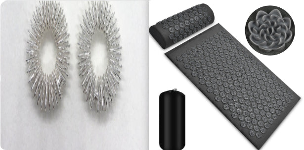 Acupressure Massage Mat With Needles Set Back Massager For Neck Foot Kuznetsov's Applicator Massage Pad Yoga Mat With Pillow